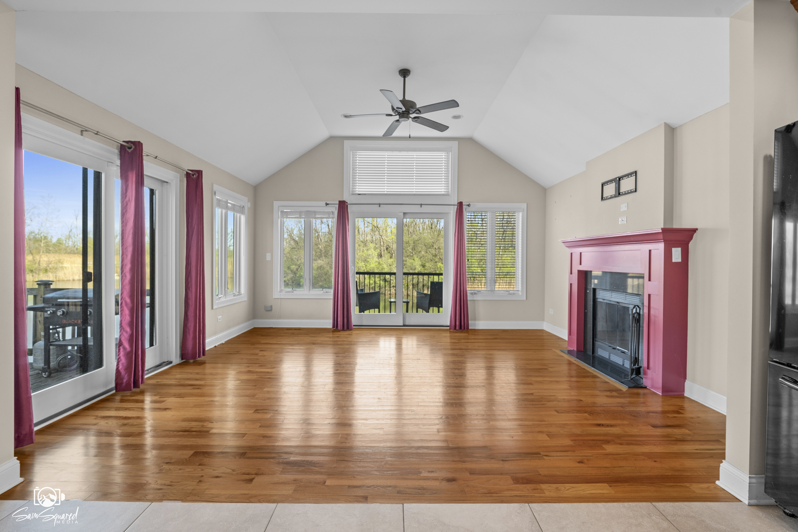 32 Largemouth Lane Wilmington, IL 60481 - Photo 10 of 45 a view of an empty room with wooden floor and a window