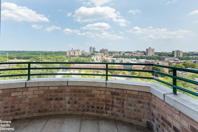 a view of outdoor space and city view