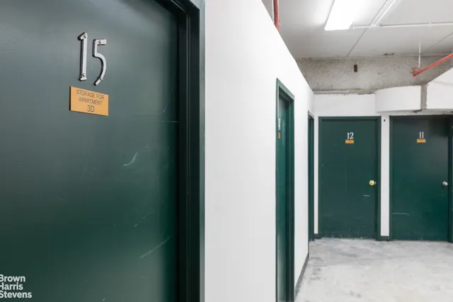 a view of a indoor garage
