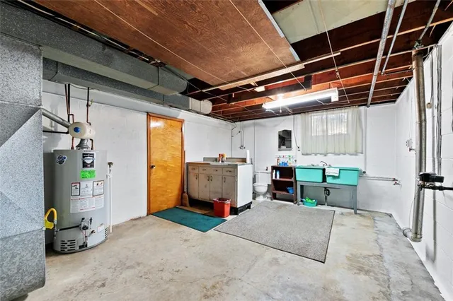 a view of storage and utility room