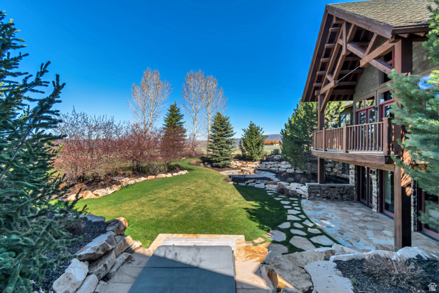 2579 Splendor Valley Road Kamas, UT 84036 - Photo 10 of 87 View of grassy yard with a patio area