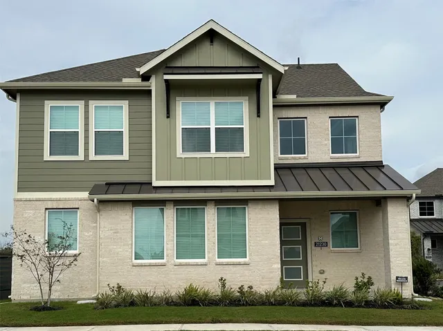 a front view of a house