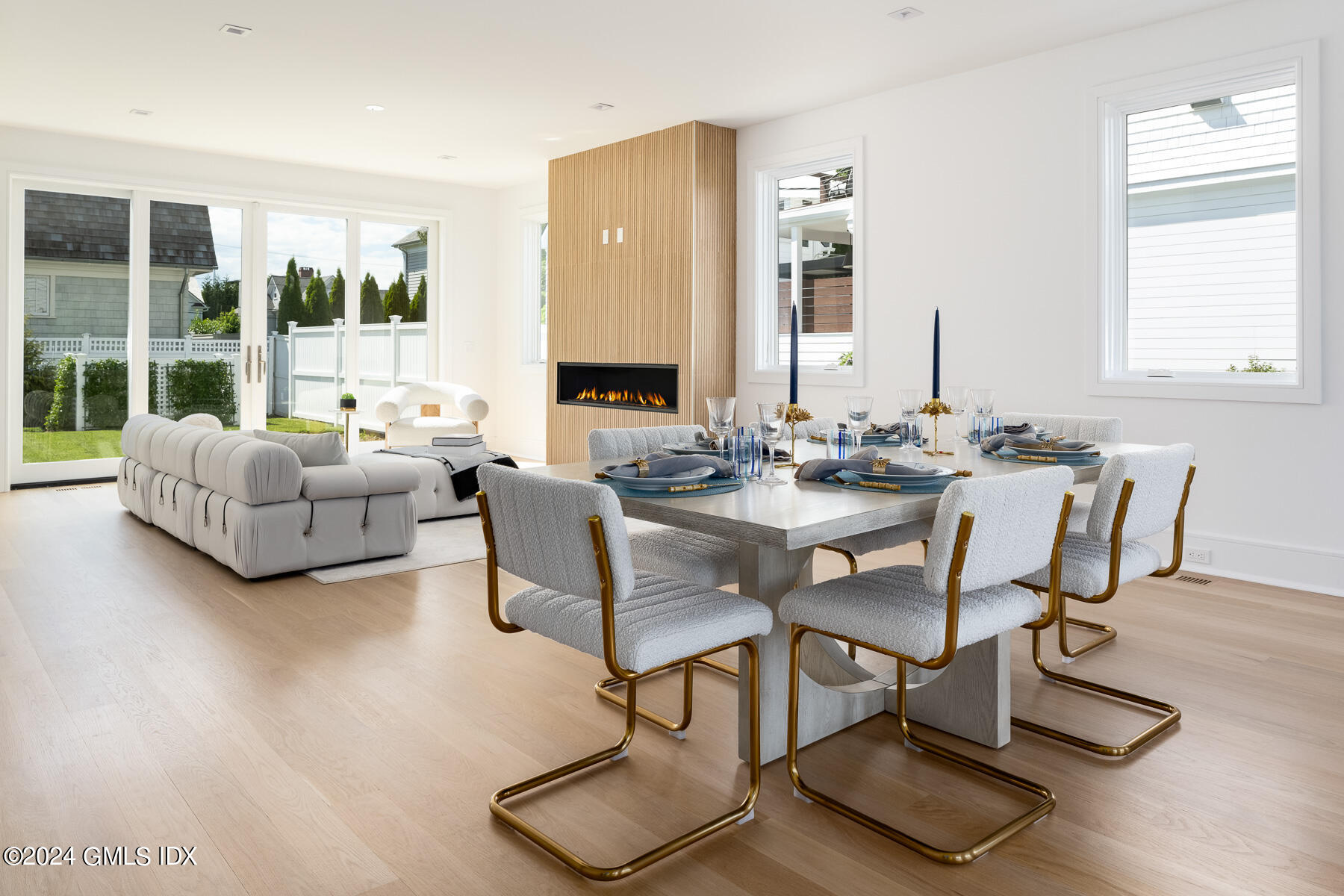 151 East Elm Street Greenwich, CT 06830 - Photo 29 of 29 a dining room with furniture and wooden floor