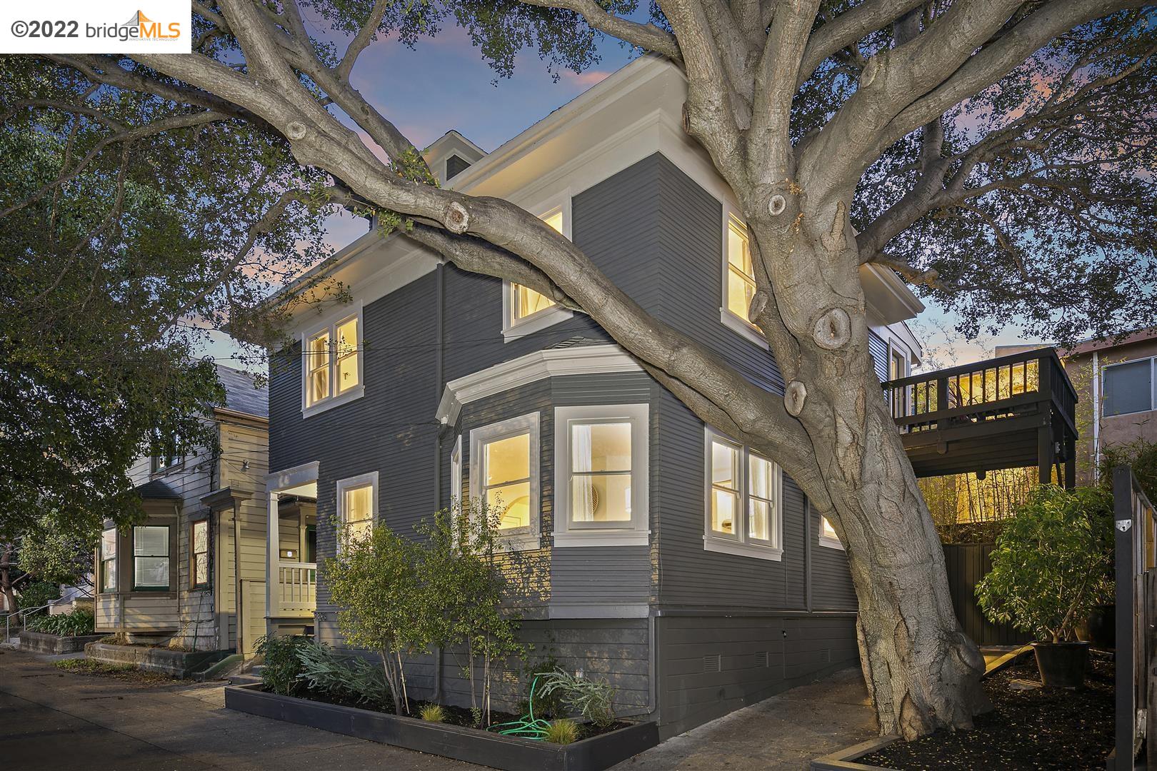 a brick building with a large windows
