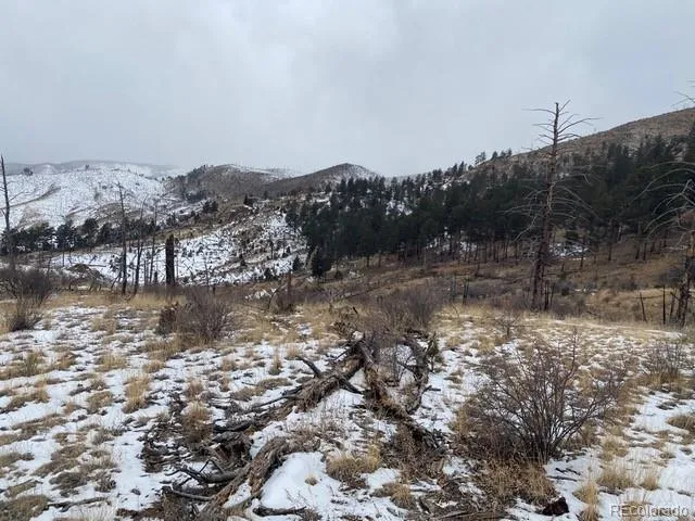 a view of a town with mountains in the background