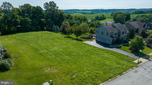 a view of yard with green space