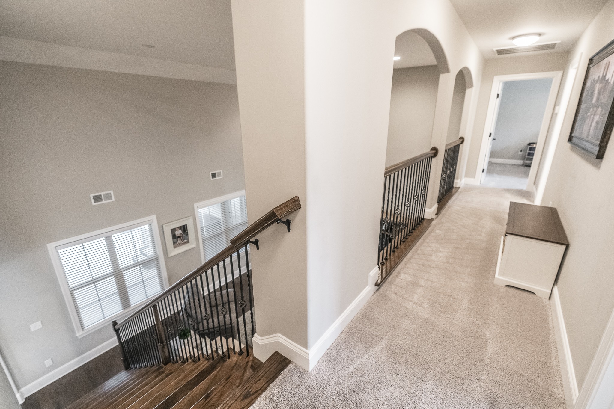 1395 Center Point Road Hendersonville, TN 37075 - Photo 41 of 50 a view of a hallway with wooden floor and staircase