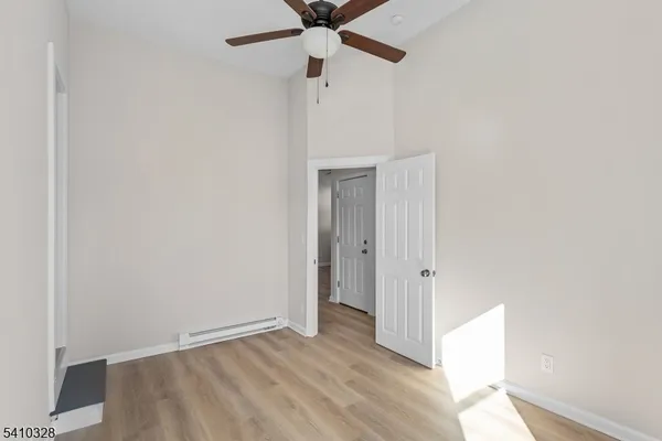 wooden floor and windows in a room