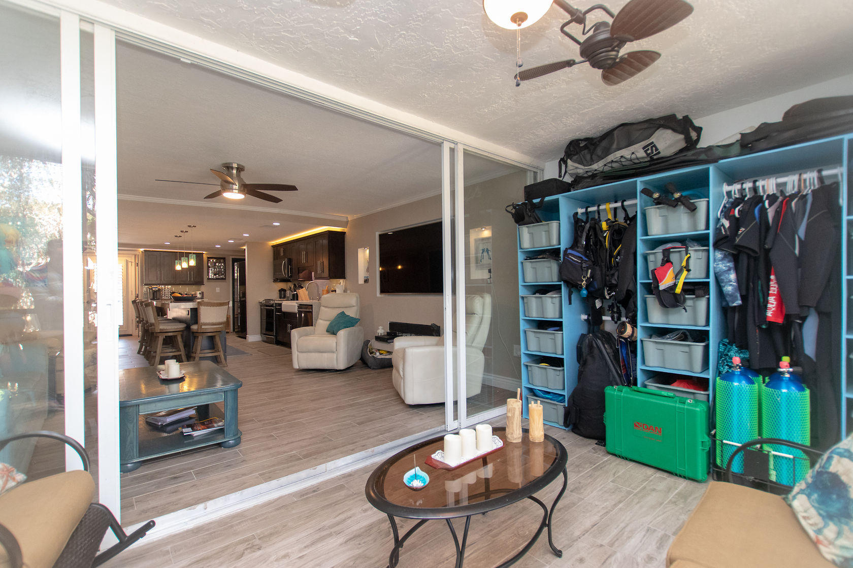 97652 Overseas Highway, Unit M11 Key Largo, FL 33037 - Photo 13 of 48 a living room with lots of furniture and a large window