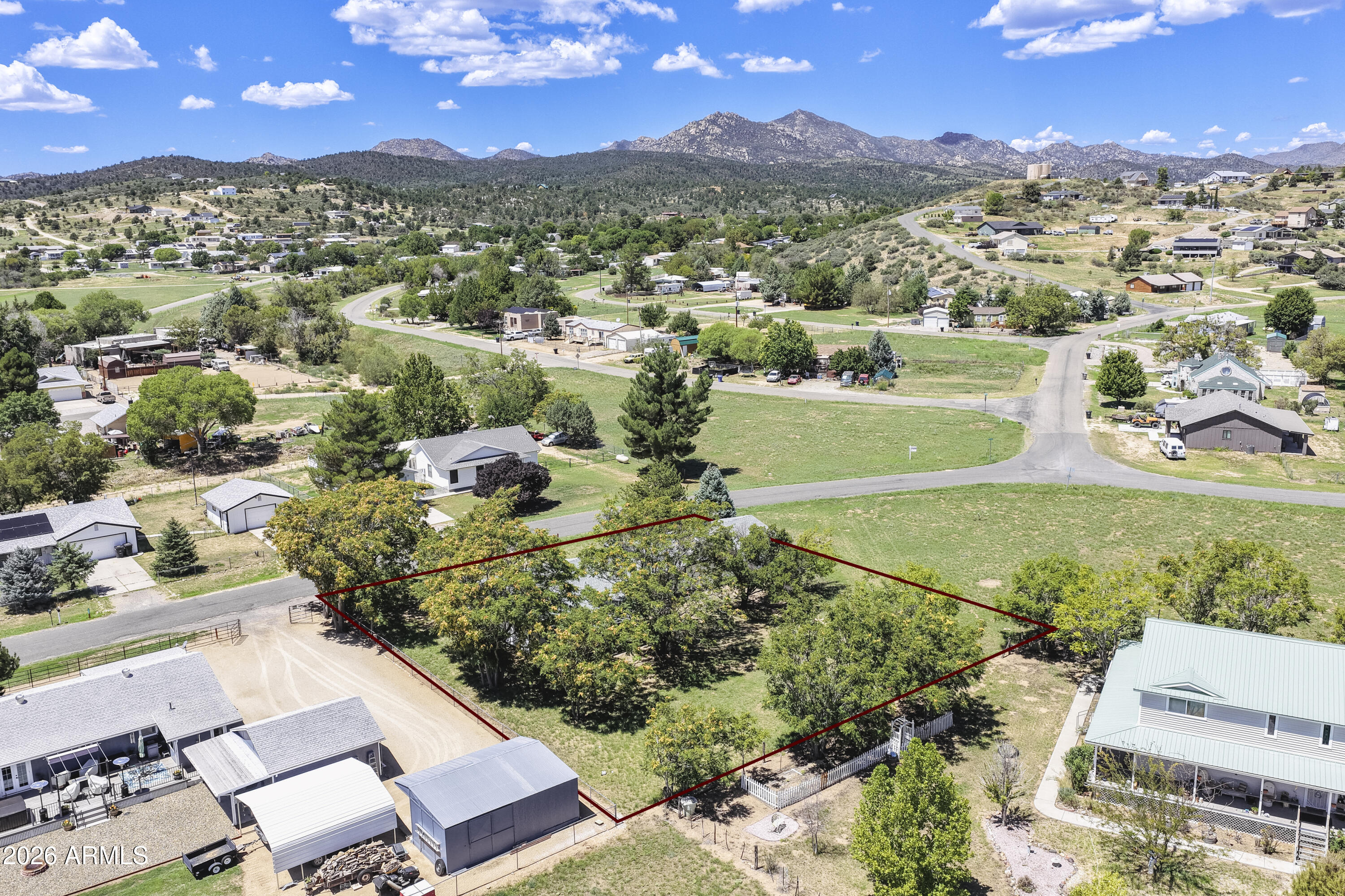 18535 Joseph Hodge Road Peeples Valley, AZ 86332 - Photo 5 of 34 Aerial Overview