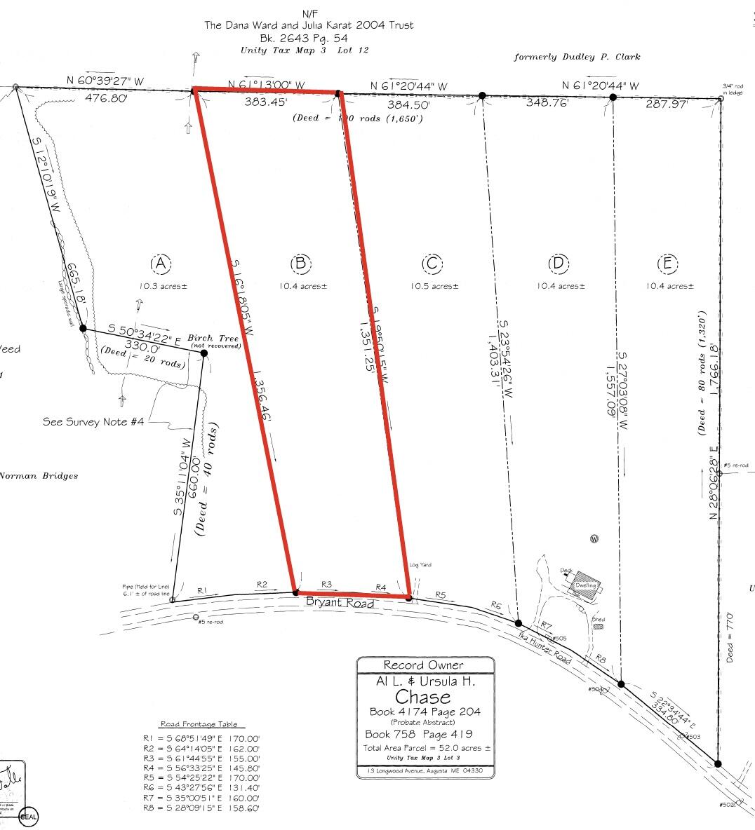 Lot 3-3 Bryant Road Freedom, ME 04941 - Photo 6 of 6 Survey Plan B