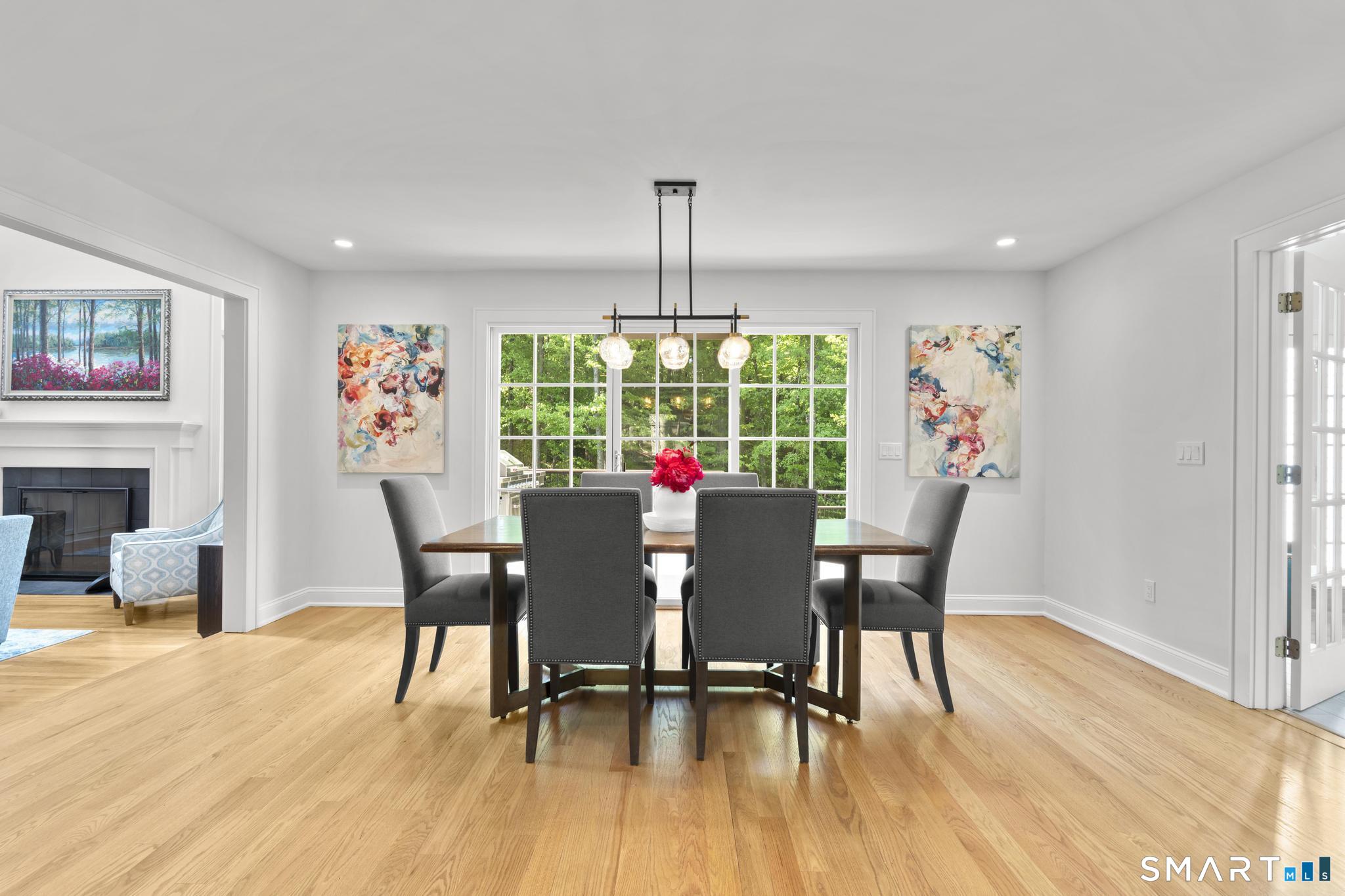 181 Old Branchville Road Ridgefield, CT 06877 - Photo 15 of 40 a view of a dining room with furniture window and wooden floor