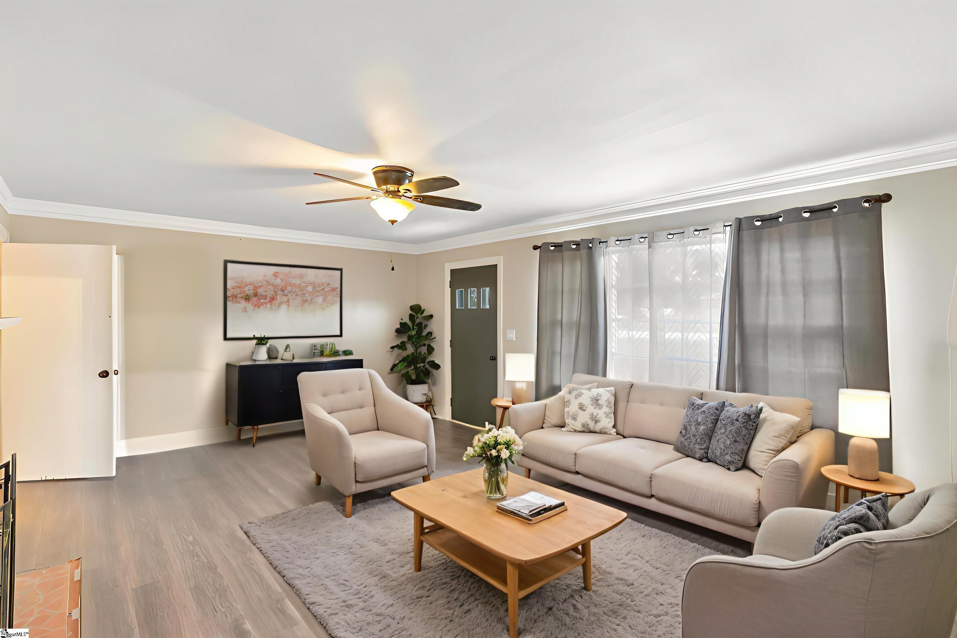 701 West Greer Street Honea Path, SC 29654 - Photo 5 of 23 Virtually Stagged Living Room