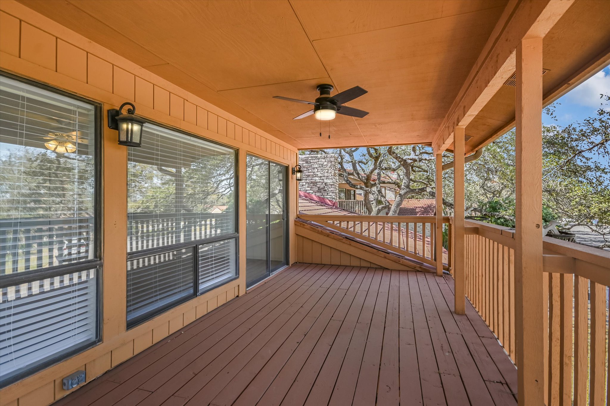 105 Crescent Bluff Austin, TX 78734 - Photo 24 of 28 a view of a porch with wooden floor