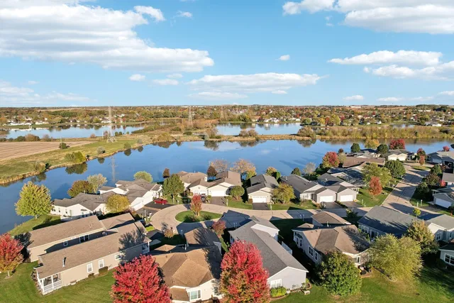a view of an empty room with a large window