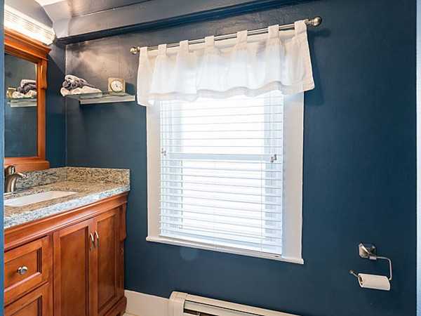 10 Metropolitan Avenue Ashland, MA 01721 - Photo 10 of 22 a bathroom with a granite countertop sink and a shower curtain