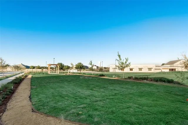 a view of a lake with houses