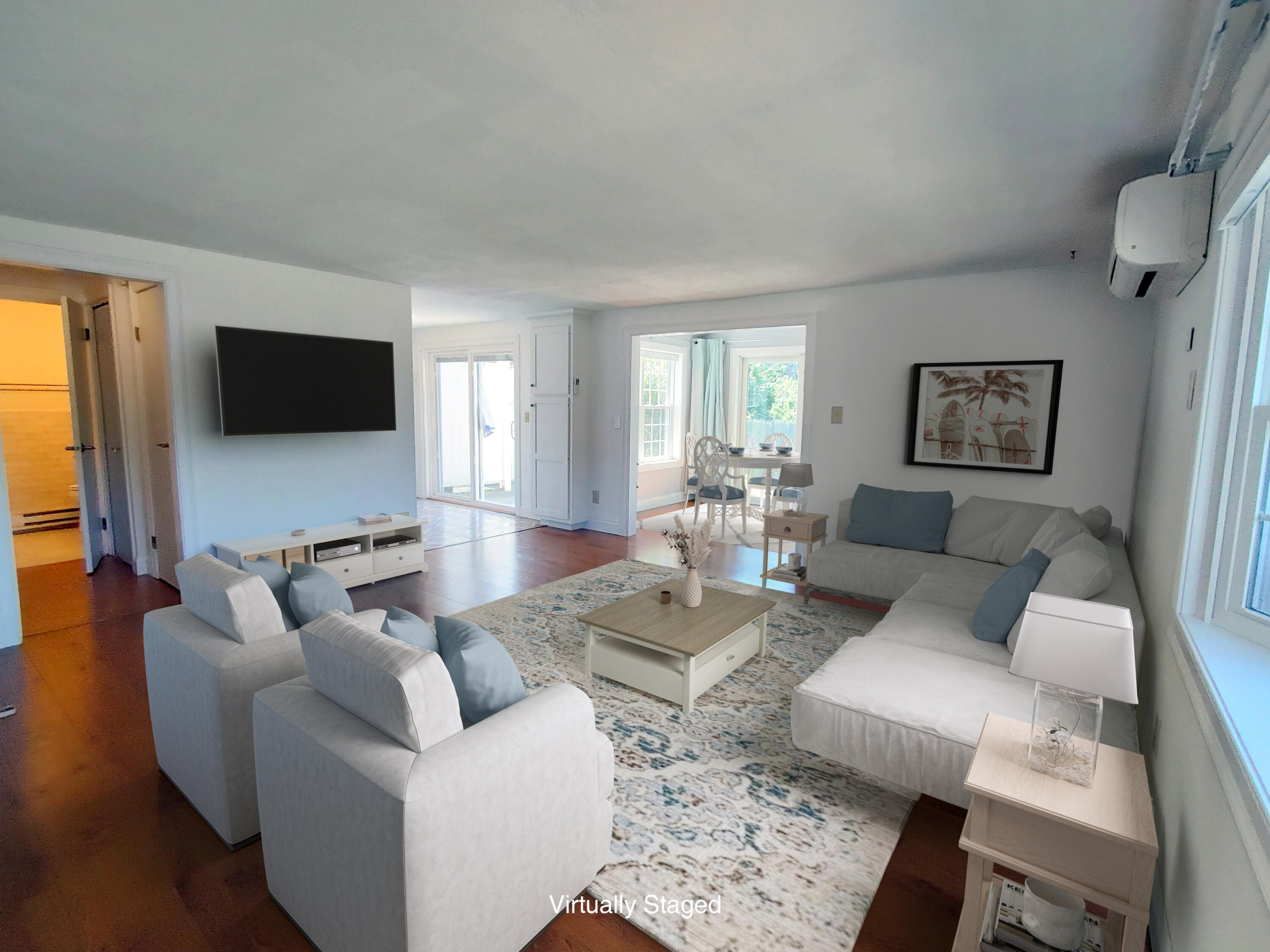 25 Mary-David Road, Unit 50A Yarmouth Port, MA 02675 - Photo 9 of 59 a living room with furniture and a flat screen tv