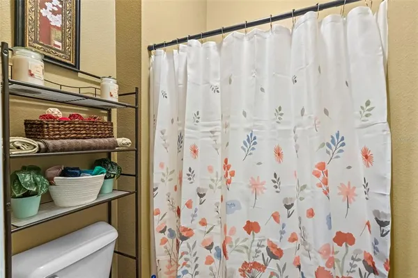 a close up of a curtain