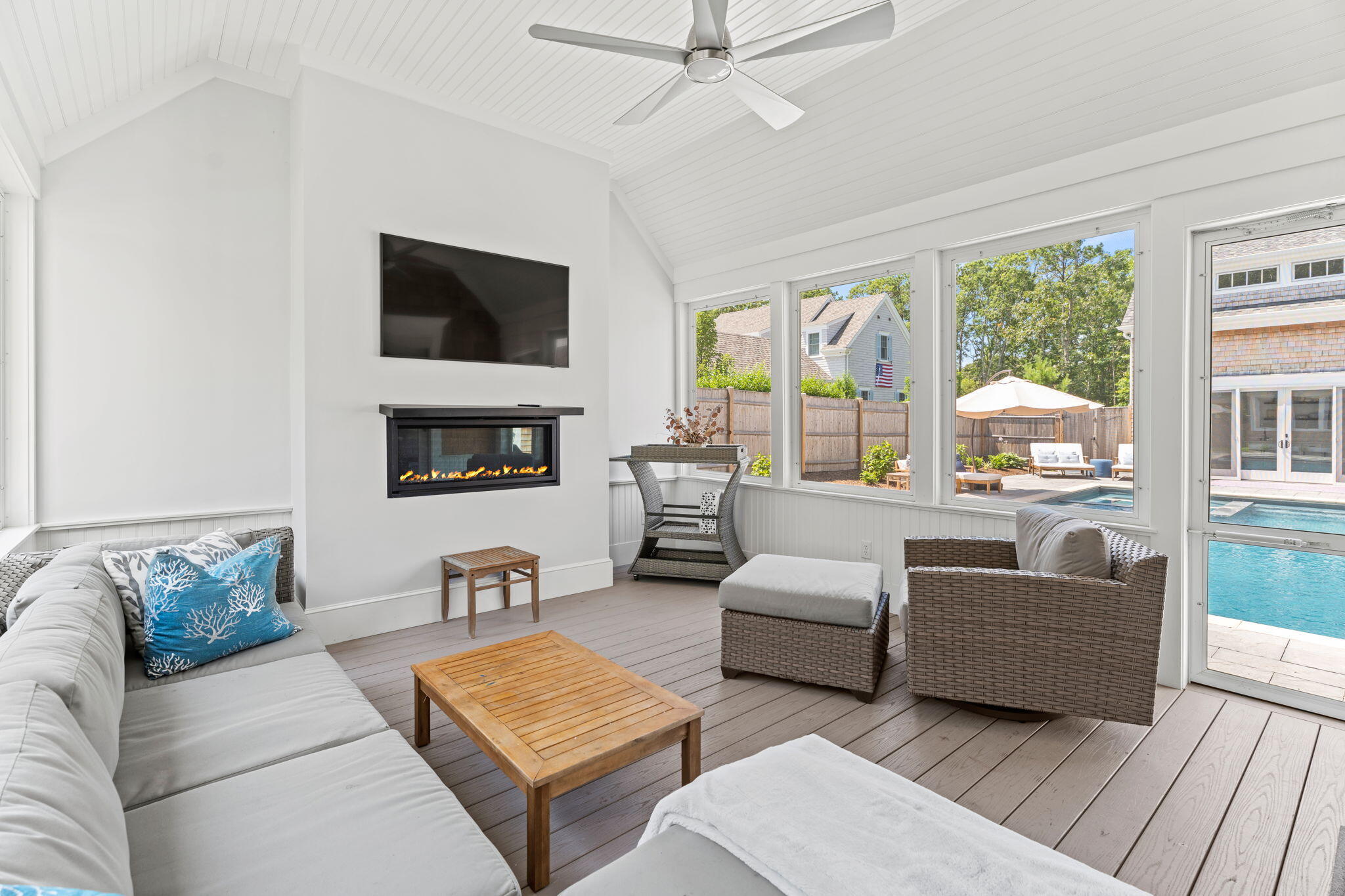 101 Warren Street Osterville, MA 02655 - Photo 14 of 39 a living room with furniture and a flat screen tv