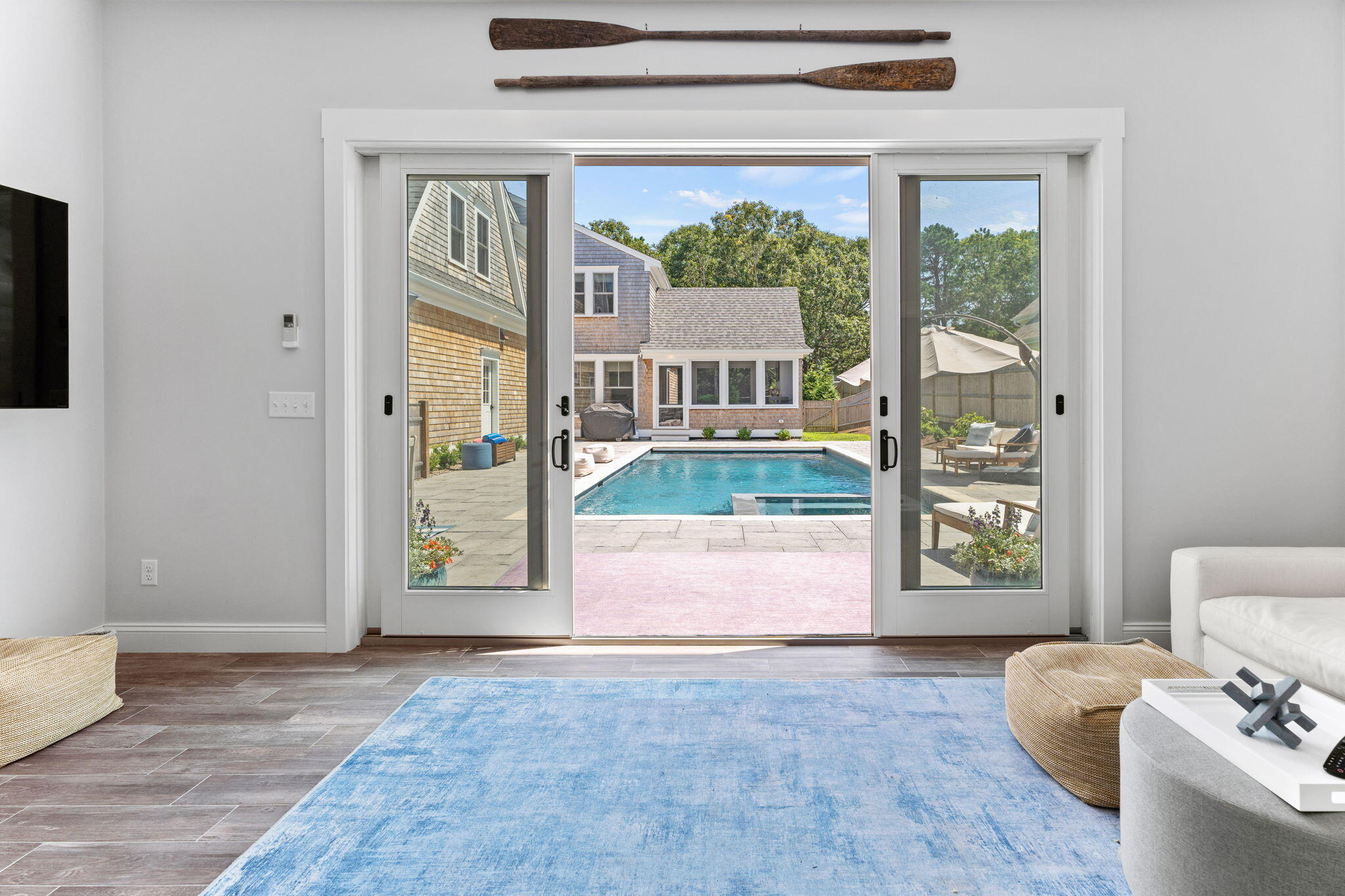 101 Warren Street Osterville, MA 02655 - Photo 25 of 39 a view of entryway with furniture and floor to ceiling window