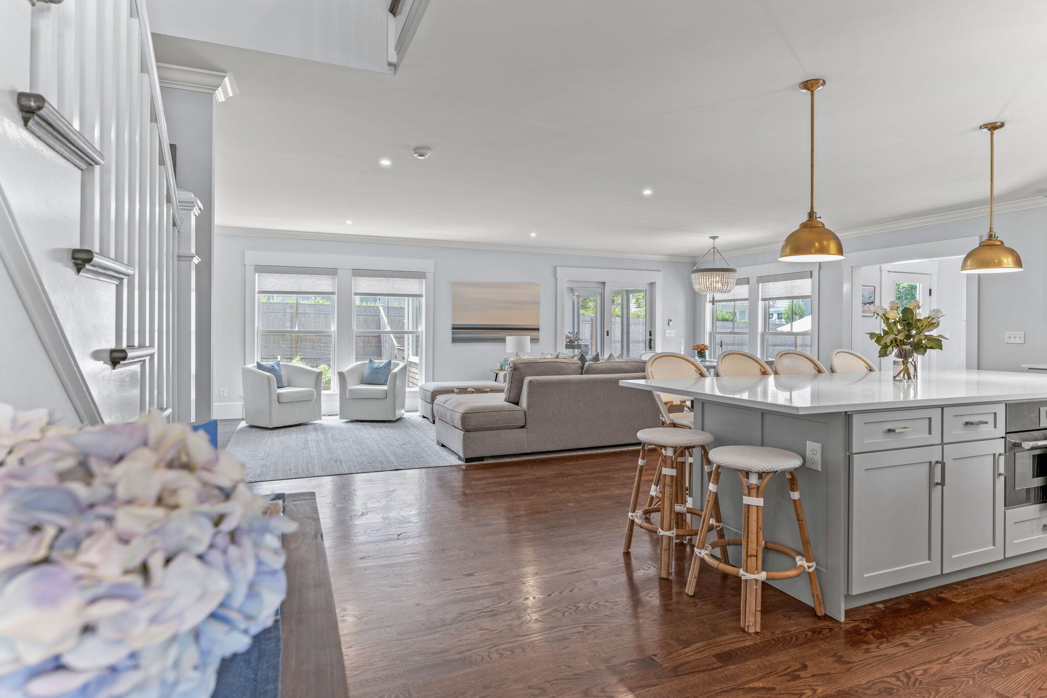 101 Warren Street Osterville, MA 02655 - Photo 3 of 39 a view of a a dining room with furniture window and wooden floor
