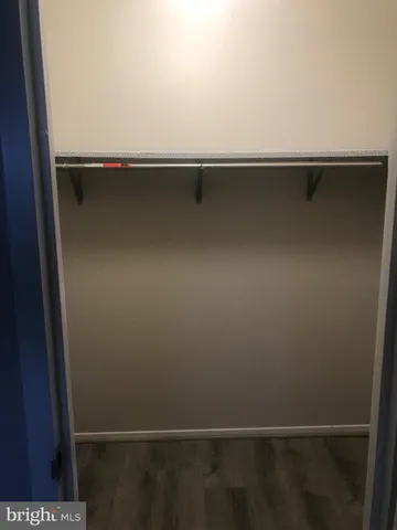 a close view of closet