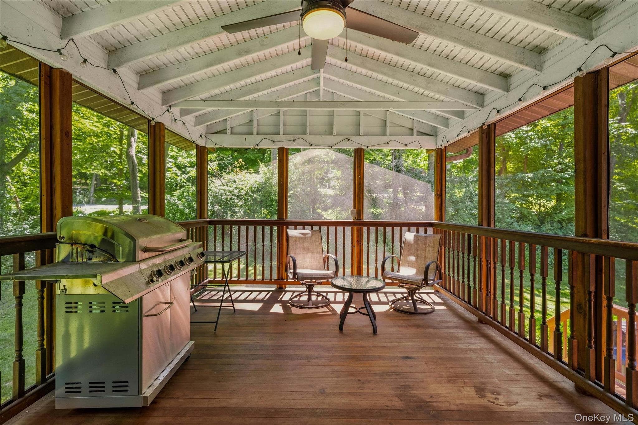 44 Sayer Road Blooming Grove, NY 10914 - Photo 26 of 39 a view of a porch with furniture and wooden floor