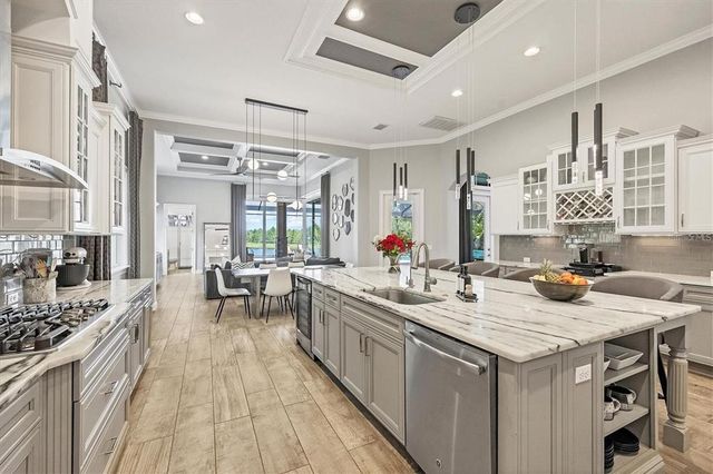 a outdoor dining space with furniture and garden view