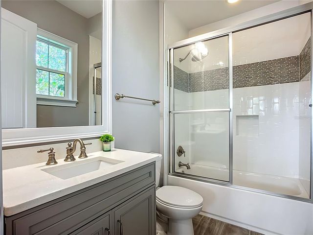 a view of a golf course with a garden