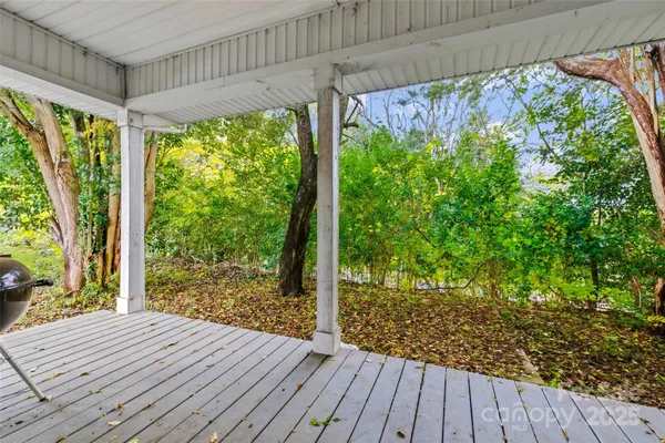 a view of backyard with green space