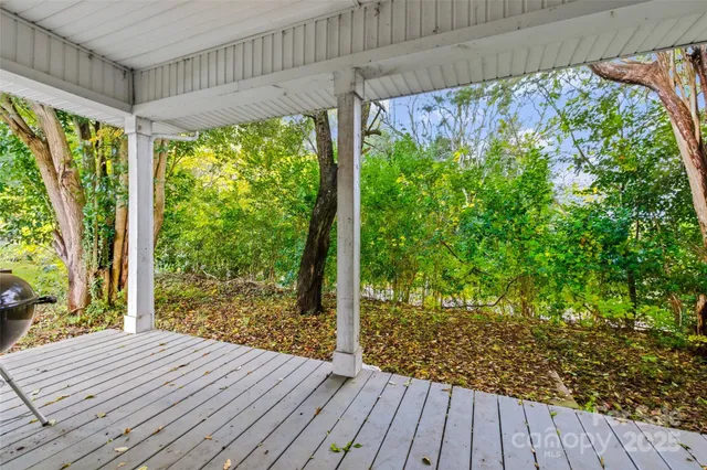 a view of backyard with green space