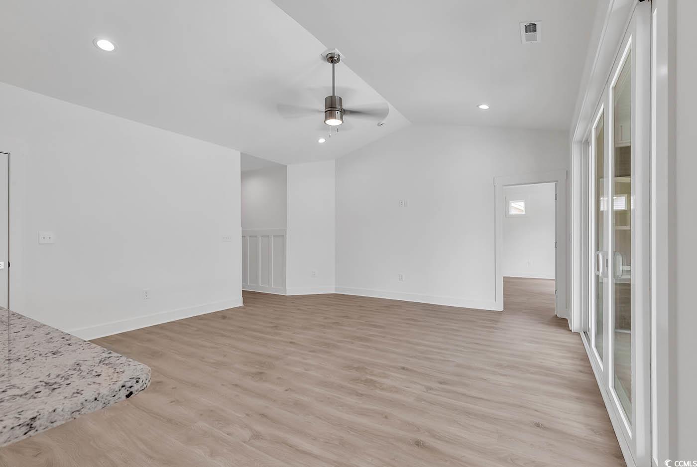 318 Dunbarton Lane Conway, SC 29526 - Photo 11 of 33 Living Room with ceiling fan, light wood laminate