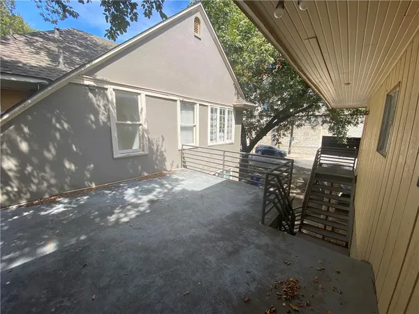 a view of outdoor space and deck