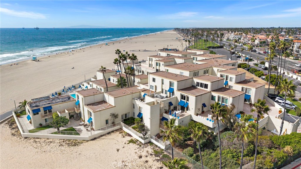 711 Pacific Coast Highway, Unit 330 Huntington Beach, CA 92648 - Photo 34 of 54 an aerial view of beach and ocean