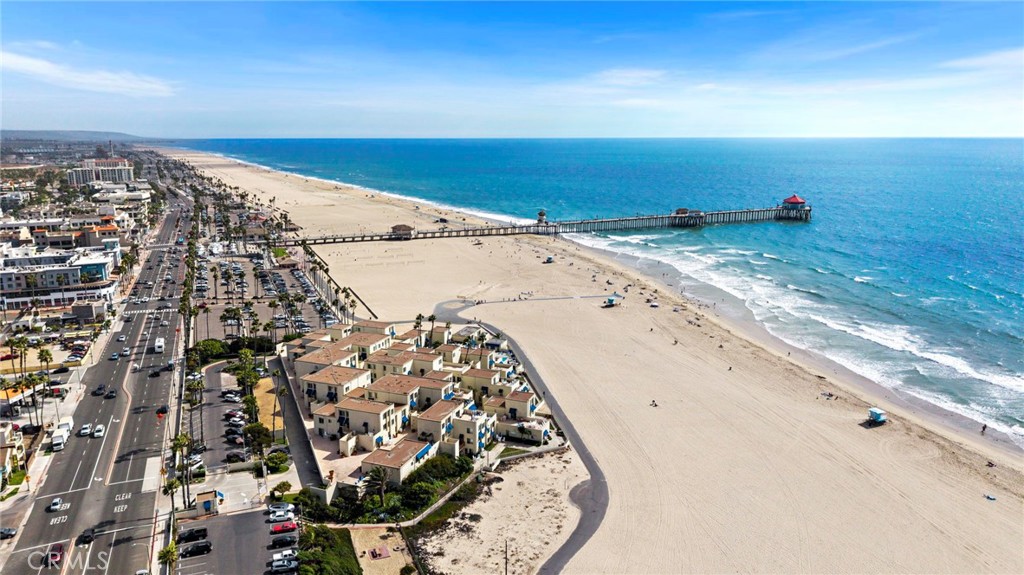 711 Pacific Coast Highway, Unit 330 Huntington Beach, CA 92648 - Photo 47 of 54 an aerial view of beach and ocean