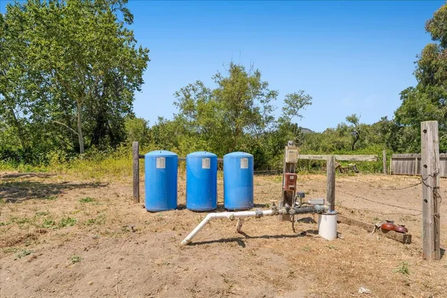 a view of road with a building in the background