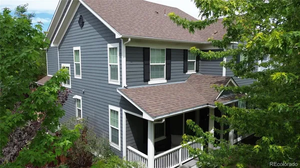 a house view with a garden space