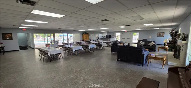 a group of people sitting in a room