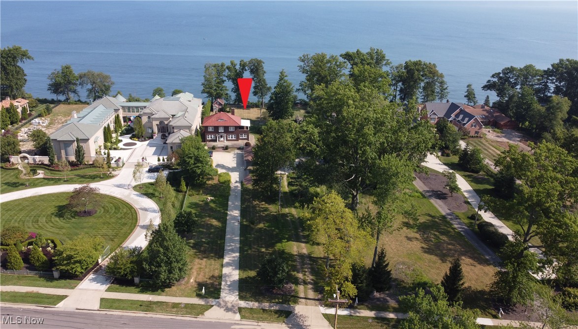 24510 Lake Road Bay Village, OH 44140 - Photo 4 of 45 Aerial view of property's location featuring nearby suburban area and a nearby body of water