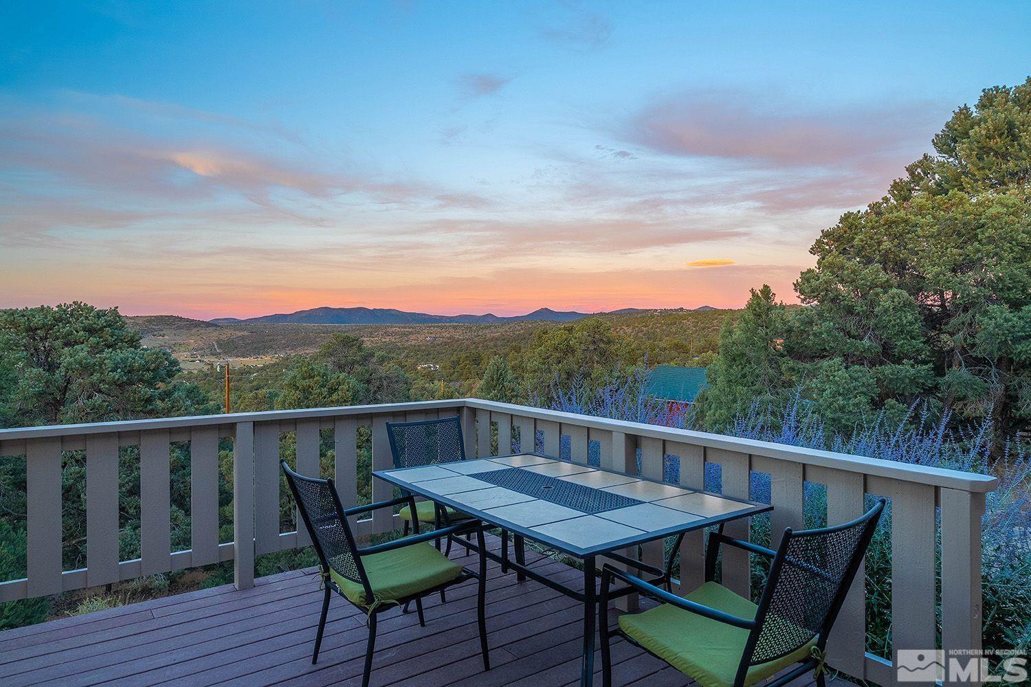 21635 Delta Drive Reno, NV 89521 - Photo 24 of 27 a view of a wooden bench on the roof deck