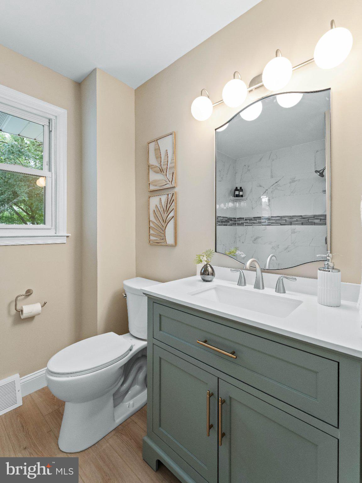 406 Yorkshire Road Cherry Hill, NJ 08034 - Photo 22 of 46 Modern bathroom with elegant fixtures.