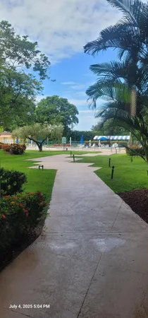 a view of outdoor space yard and green space