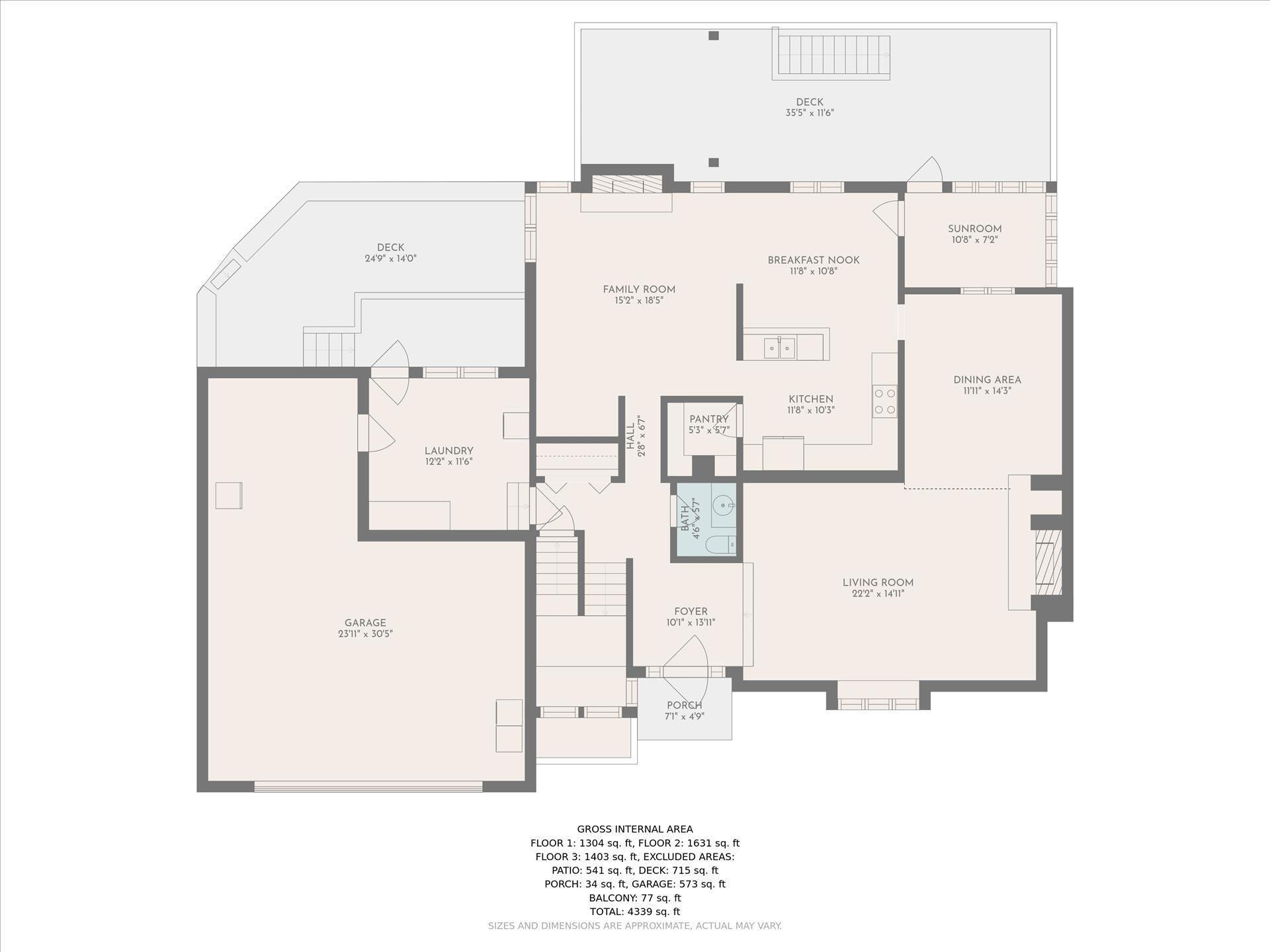 4720 Phyllis Road Northeast Roanoke, VA 24012 - Photo 57 of 59 Floor Plan Entry