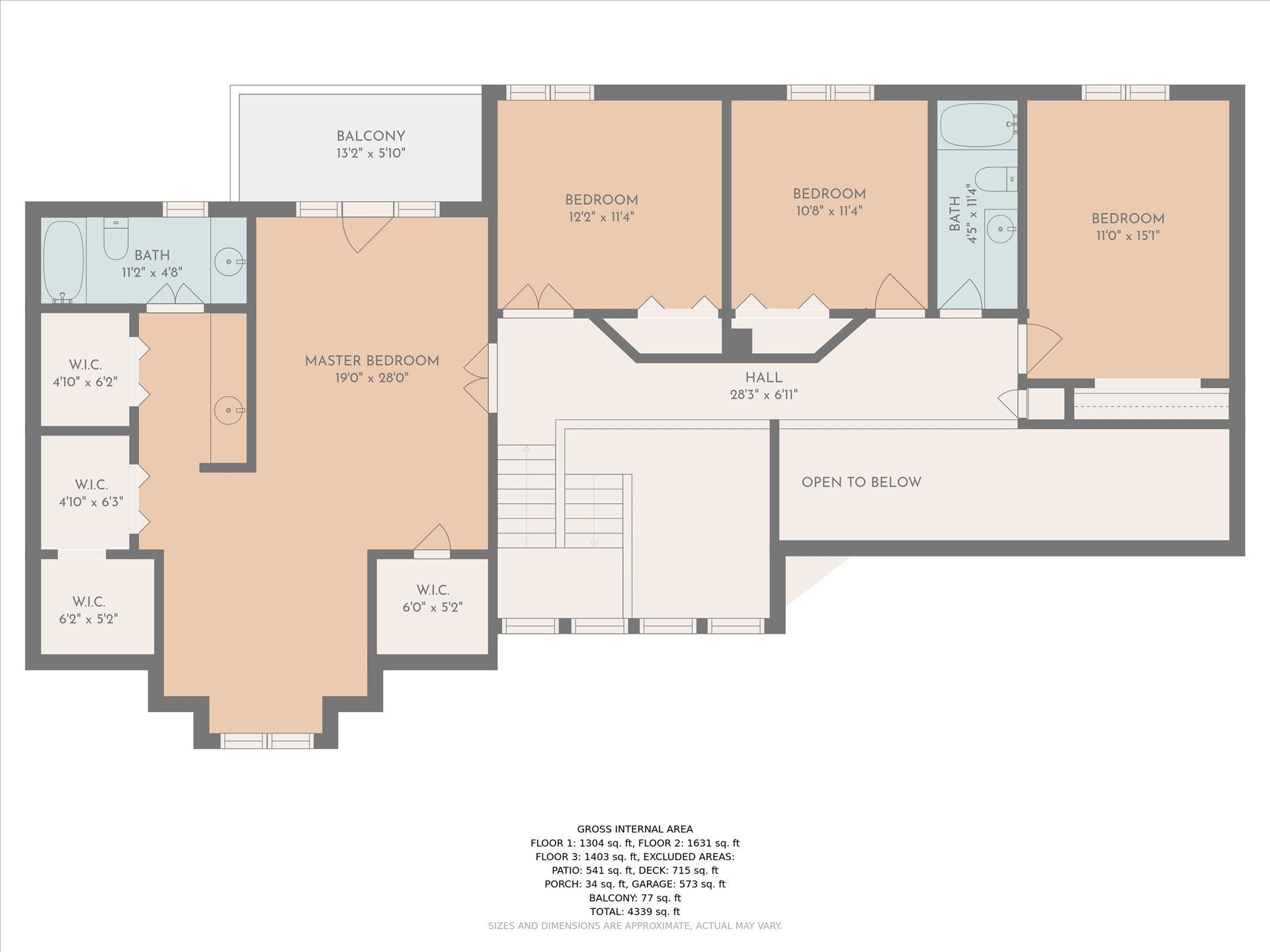 4720 Phyllis Road Northeast Roanoke, VA 24012 - Photo 58 of 59 Floor Plan Upper