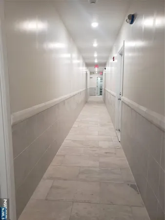 a view of gallery with hallway