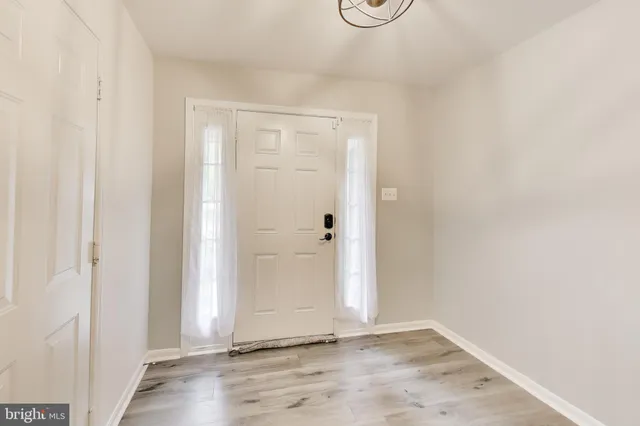 a view of an empty room