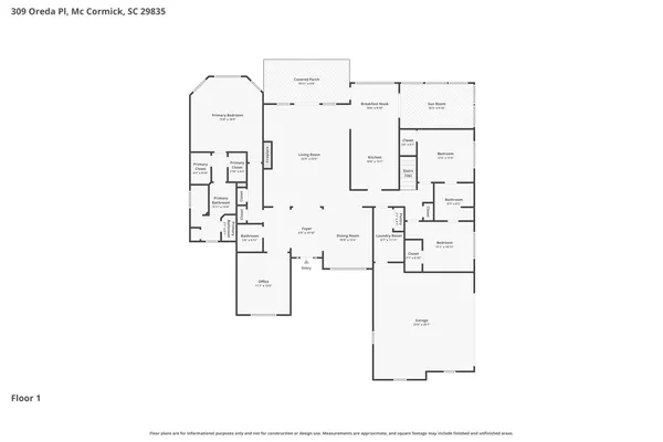 $609,000 | 309 Oreda Place, McCormick, SC 29835
