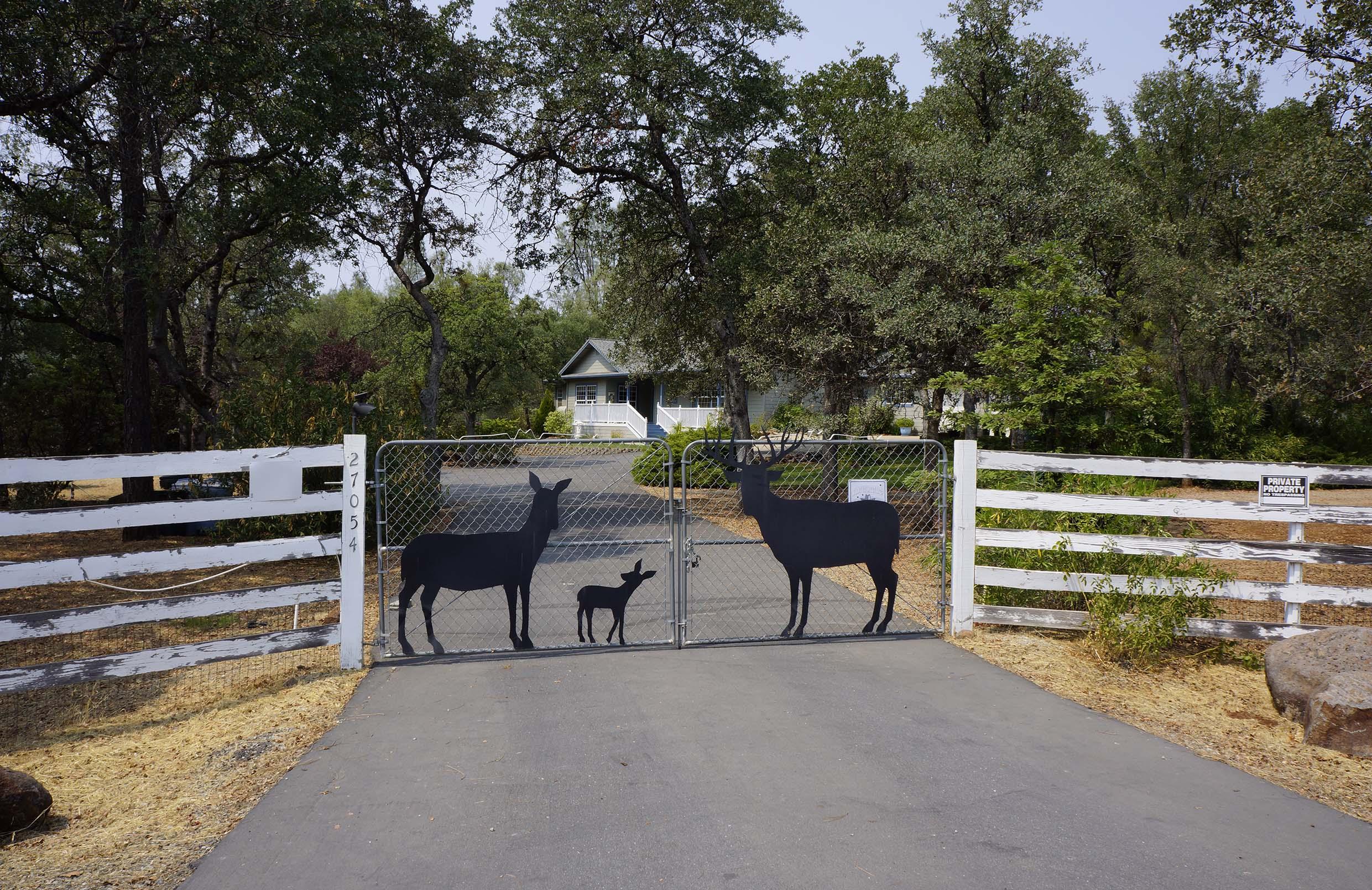 Gated Deer Entrance