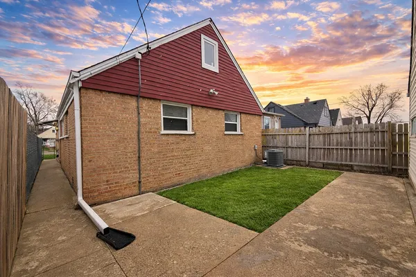 a view of a backyard with a garden